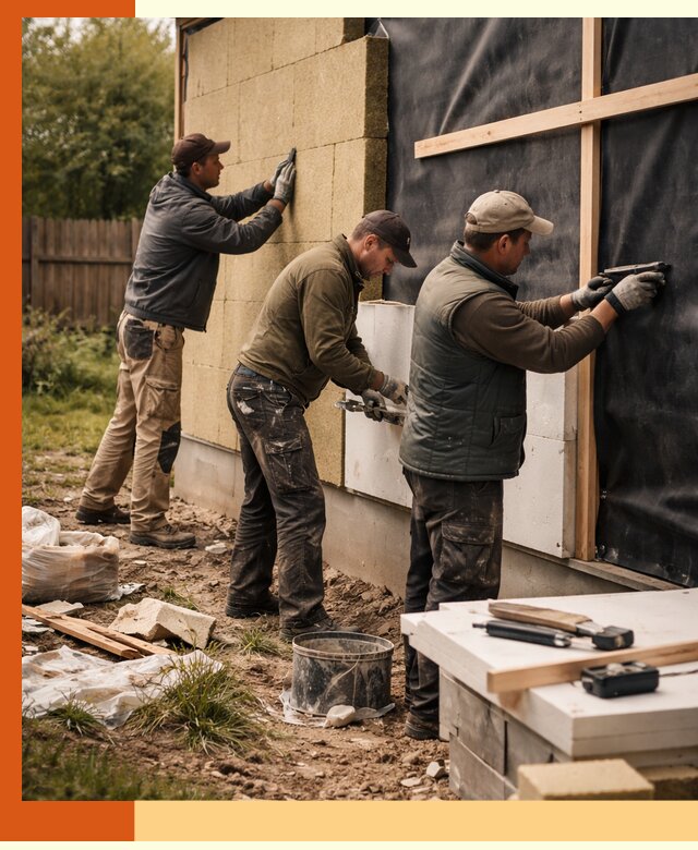 Утепление дачного дома под ключ в Новоуральске