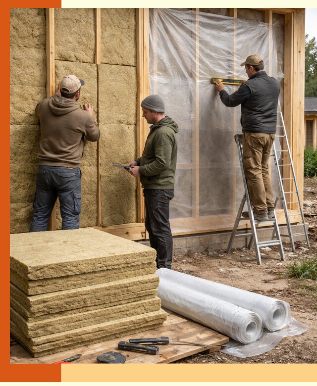 Утепление каркасного дома в Новоуральске под ключ с гарантией качества