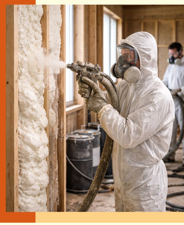 Утепление каркасного дома пенополиуретаном в Новоуральске