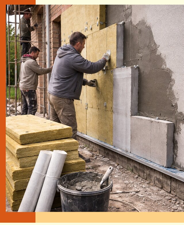 Утепление кирпичного дома под ключ в Новоуральске