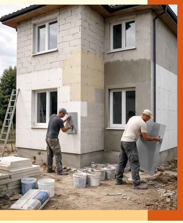 Утепление дома из газобетона в Новоуральске от 4287 руб./м² — заказать у ТепломастерНву