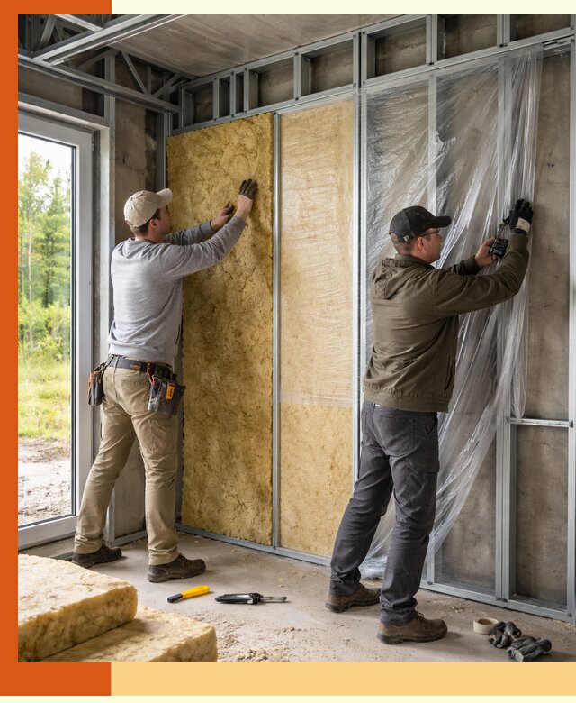 Утепление дома из ЛСТК в Новоуральске с гарантией качества и эффективности