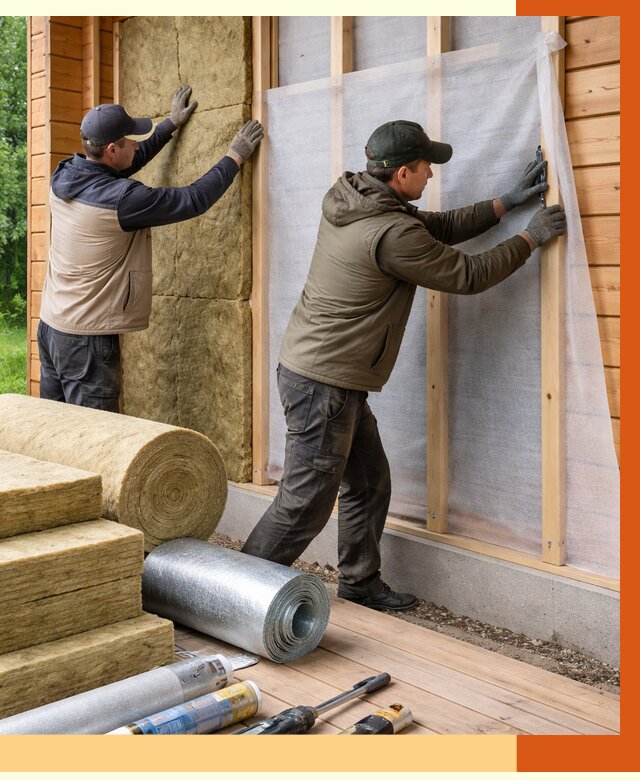 Утепление дома из двойного бруса в Новоуральске от 4900 руб./м² — ТепломастерНву под ключ