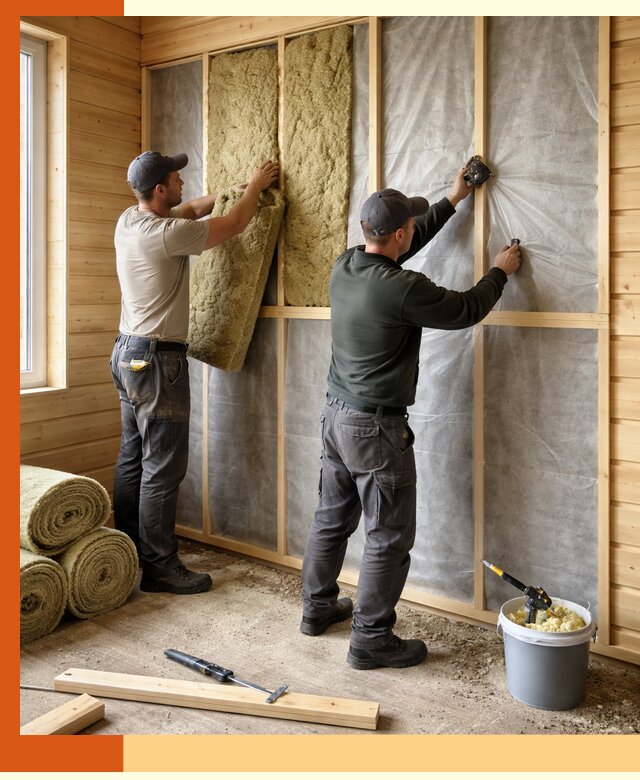 Утепление дома из минибруса в Новоуральске: комплексные теплоизоляционные работы