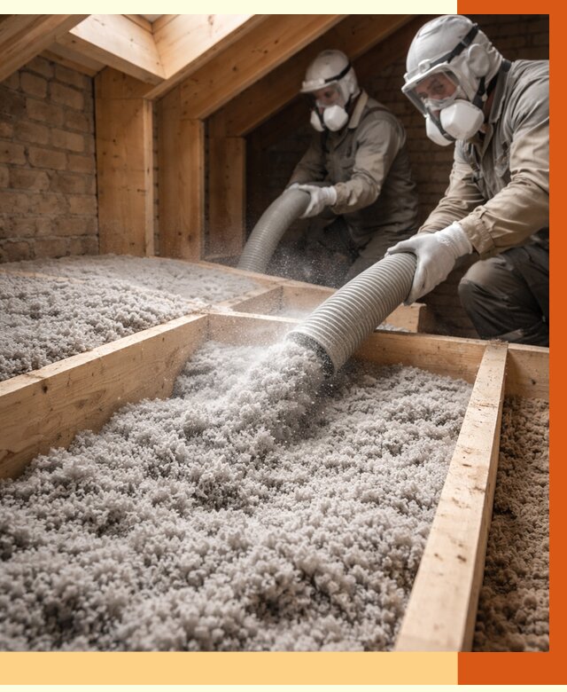 Утепление коттеджа эковатой в Новоуральске от 2552 руб./м² — комплексная задувка и монтаж | ТепломастерНву