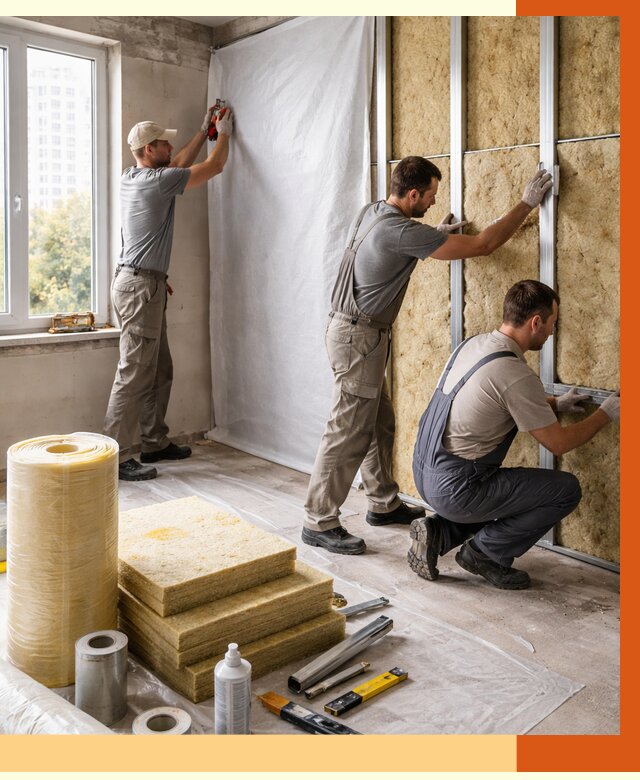 Утепление квартиры в Новоуральске от 4594 руб/м2 — утеплить квартиру изнутри и снаружи | ТепломастерНву