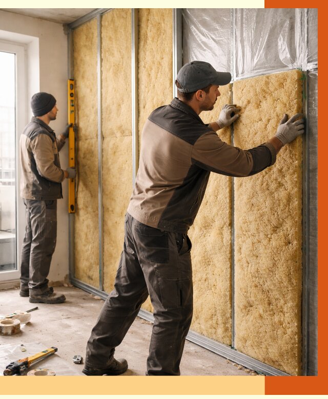 Утепление квартиры изнутри в Новоуральске от 4440 руб. за м2 | Проф. работы ТепломастерНву