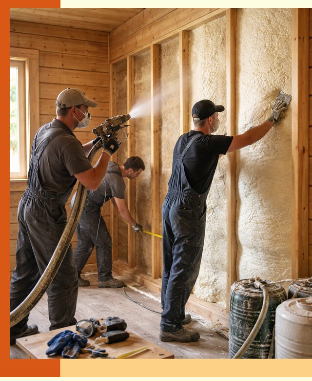 Утепление бани пенополиуретаном (ППУ) в Новоуральске