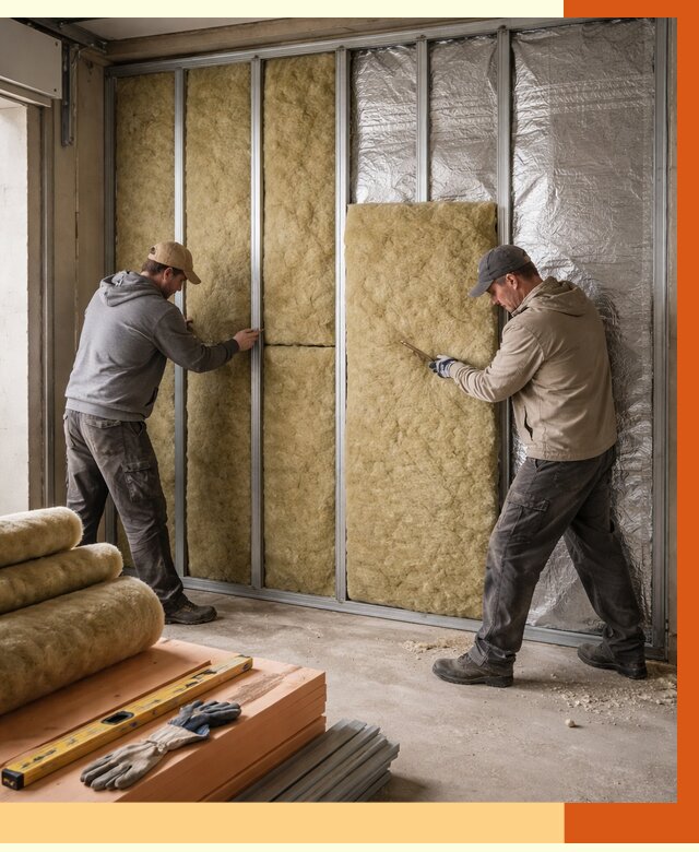 Утепление гаража изнутри в Новоуральске от 7656 руб/м2 — работы и цена | ТепломастерНву