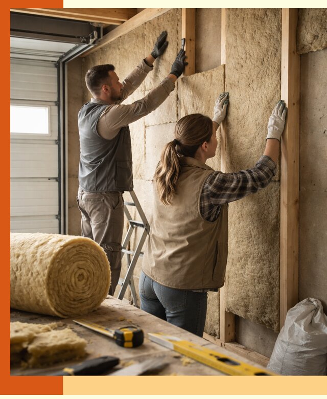 Утепление гаража изнутри в Новоуральске: быстро и надежно