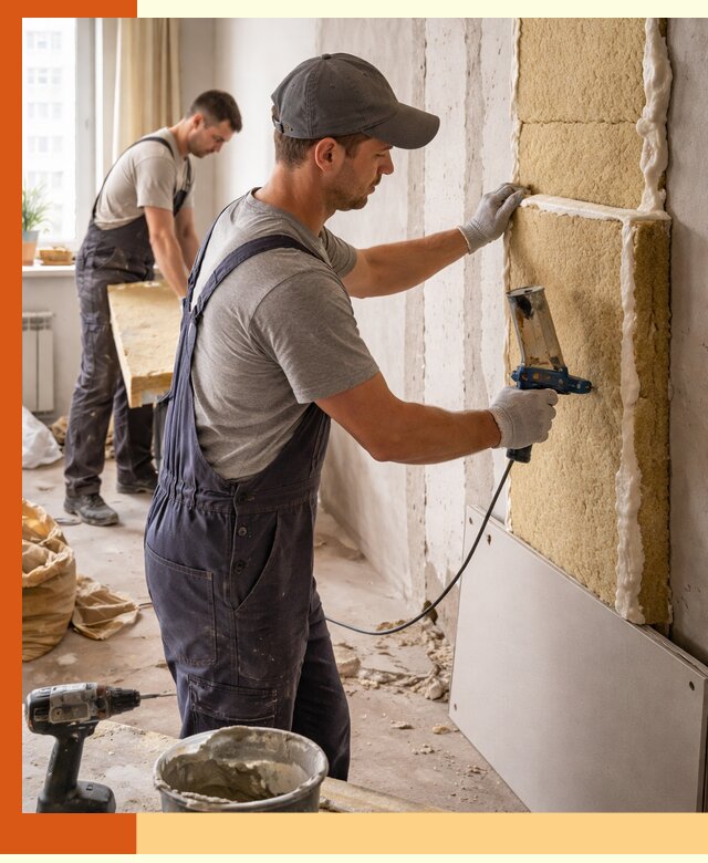 Утепление стен изнутри в Новоуральске — качественно и эффективно