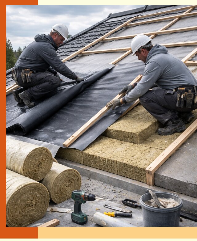 Утепление крыши снаружи в Новоуральске: профессиональная теплоизоляция