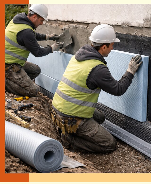 Утепление фундамента снаружи в Новоуральске — профессиональная теплоизоляция