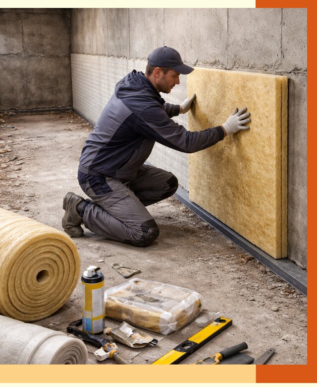 Утепление фундамента изнутри в Новоуральске от 4287 руб./м2 — работы под ключ | ТепломастерНву