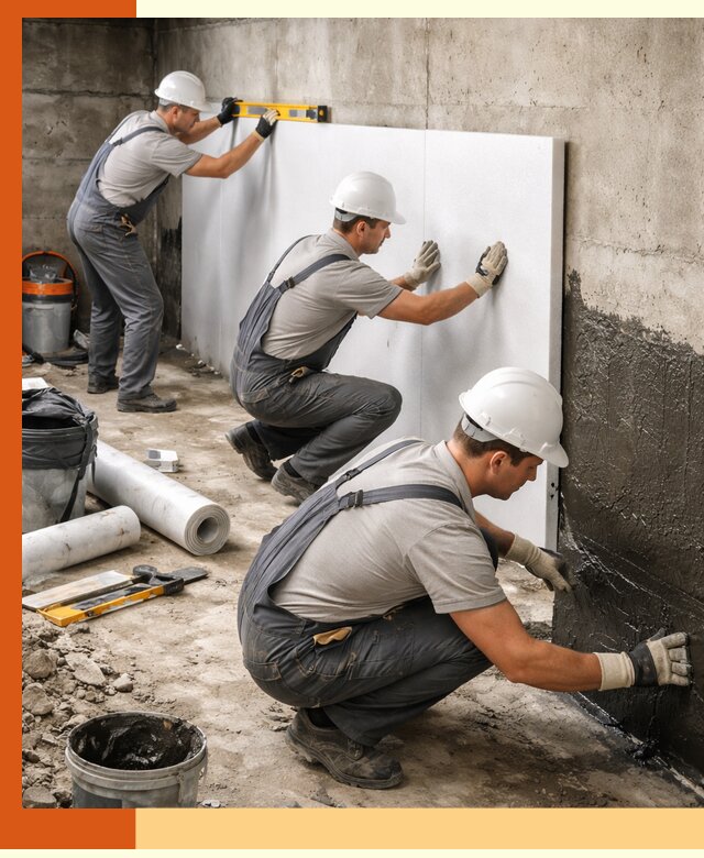 Утепление фундамента изнутри профессионально в Новоуральске