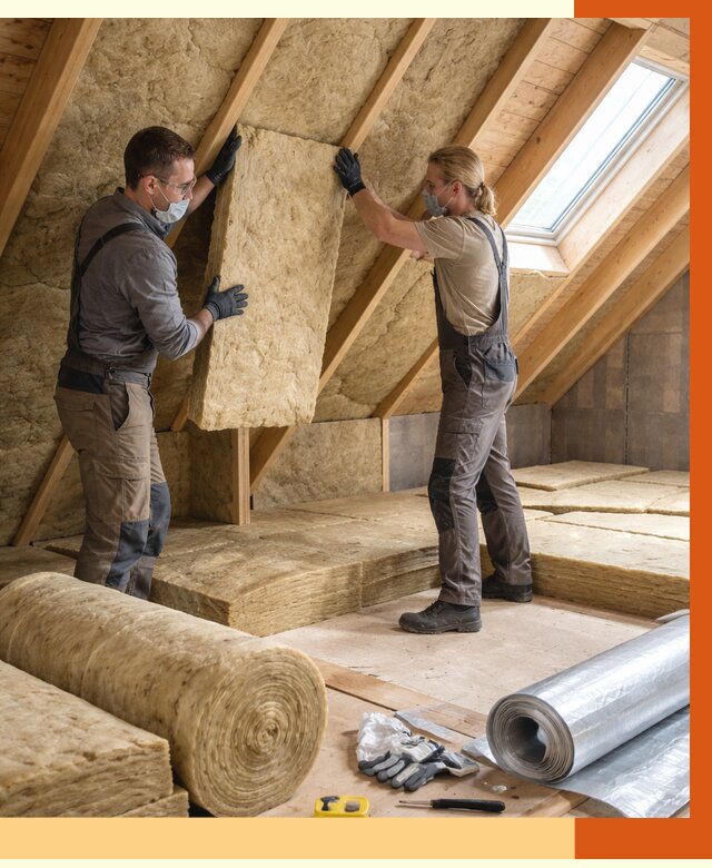 Утепление мансарды минватой в Новоуральске от 4287 руб./м2 — монтаж и пароизоляция | ТепломастерНву