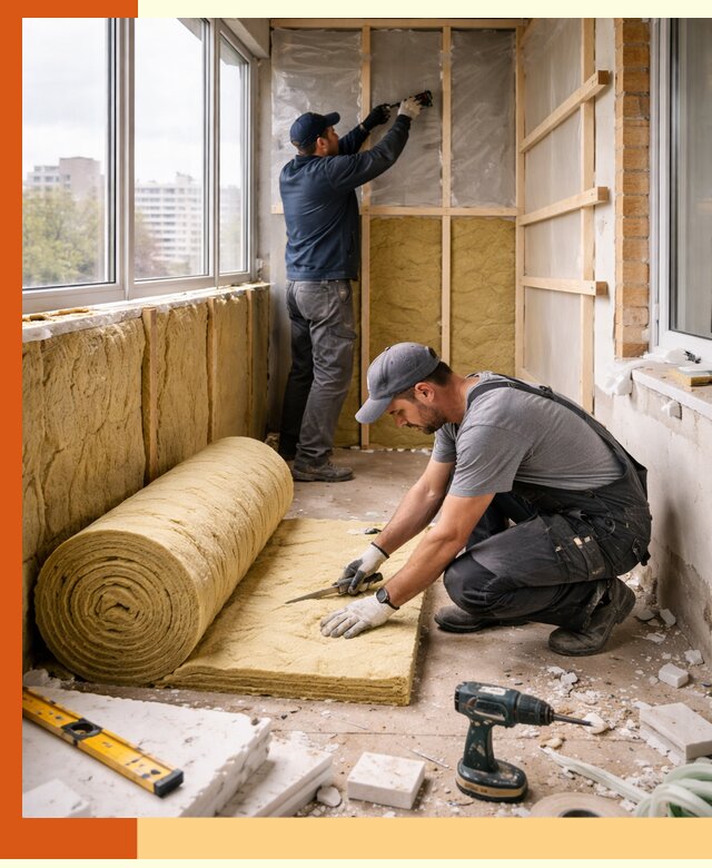 Утепление балкона под ключ в Новоуральске качественно и быстро