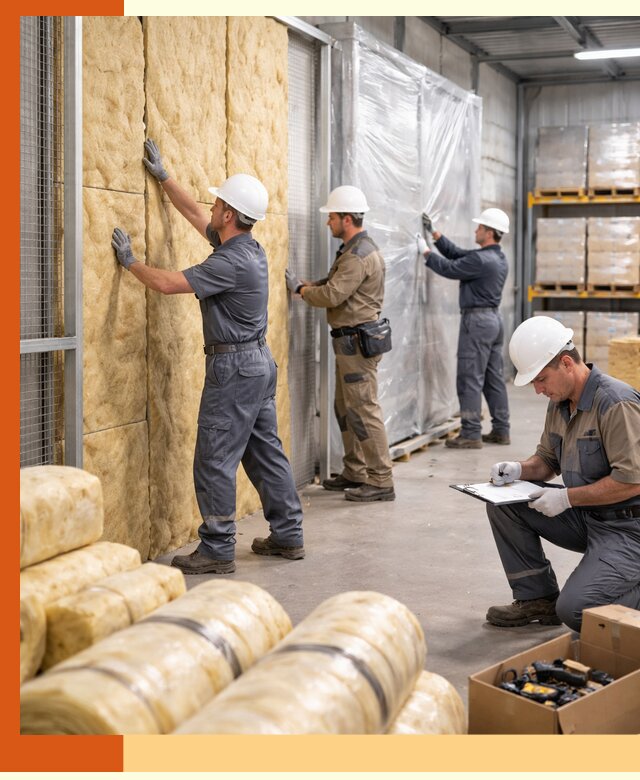 Утепление склада готовой продукции в Новоуральске качественно и быстро