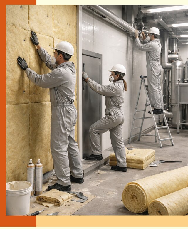 Утепление пищевого цеха под ключ в Новоуральске