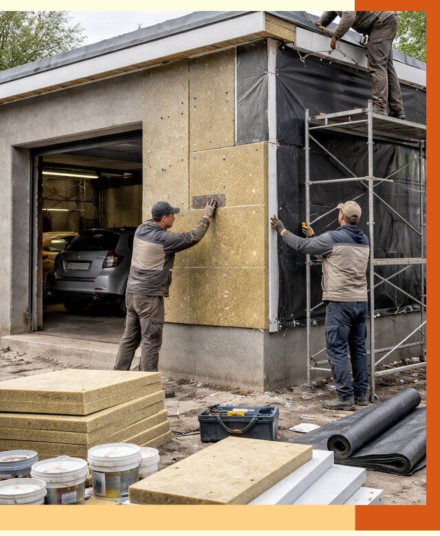 Утепление автосервиса в Новоуральске ппу, пеноизоляция, от 14802 руб/м2 — ТепломастерНву