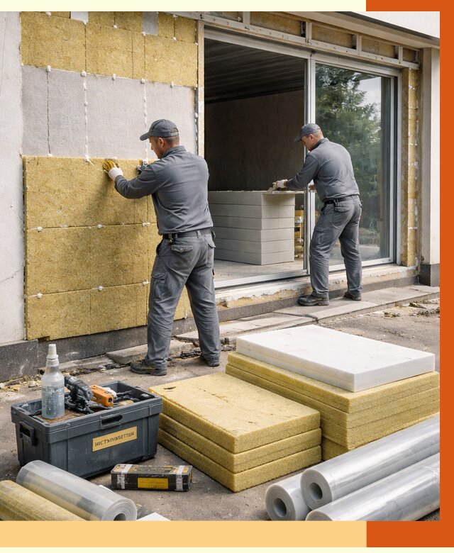 Утепление торгового павильона в Новоуральске от 14802 руб./м² под ключ | ТепломастерНву