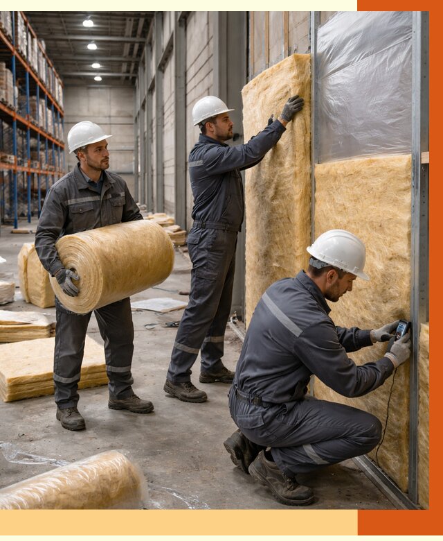 Утепление логистического центра в Новоуральске от 4594 руб/м² под ключ | ТепломастерНву