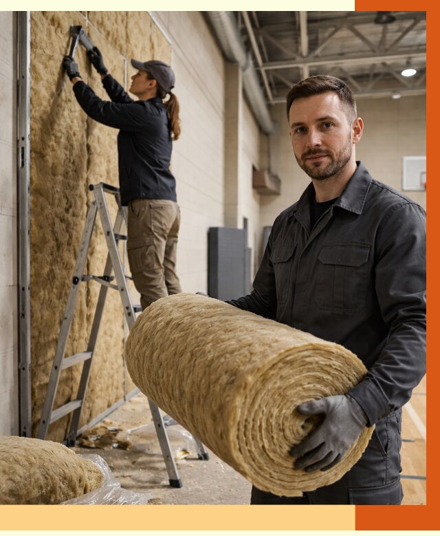 Утепление спортзала в Новоуральске от 7656 руб/м2 — комплексное утепление под ключ | ТепломастерНву