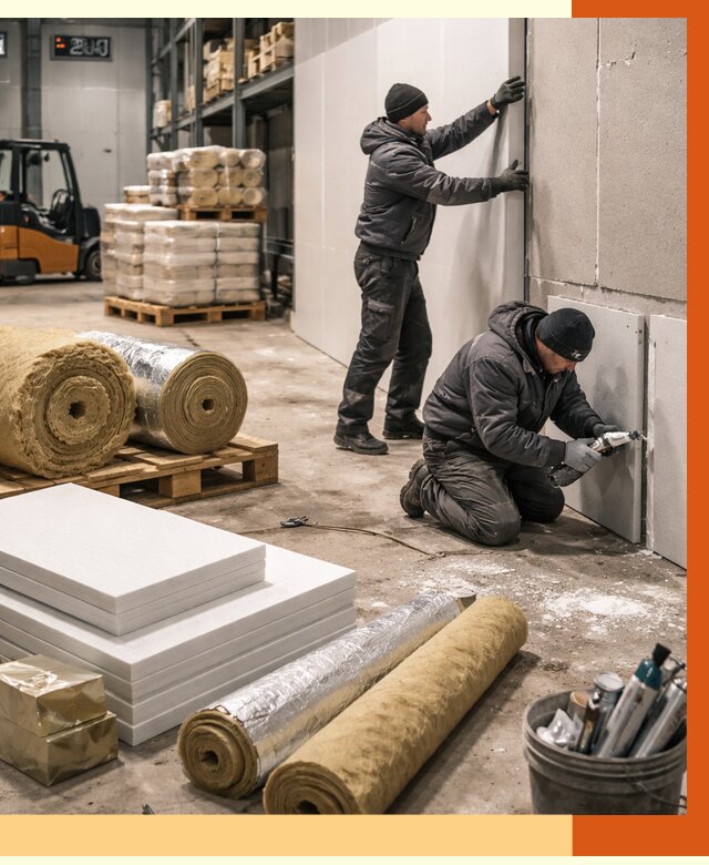 Утепление холодного склада в Новоуральске от 8677 руб/м2 — комплексное под ключ | ТепломастерНву