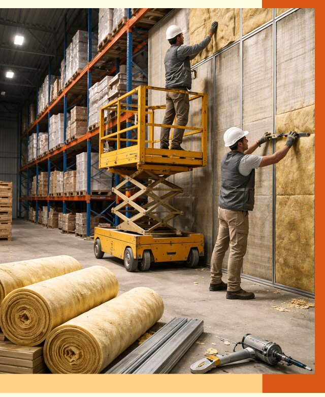 Утепление торгового склада в Новоуральске от 3267 руб/м2 — комплексно и под ключ | ТепломастерНву