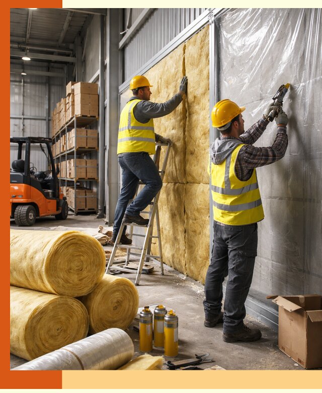 Утепление склада с техникой в Новоуральске под ключ