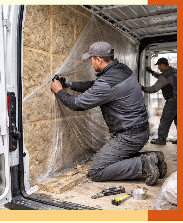 Утепление фургона в Новоуральске от 16843 руб/м2 — утепление фургона ППУ и кузова | ТепломастерНву