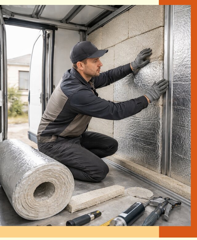 Утепление фургона рефрижератора в Новоуральске от 12760 руб./м² под ключ | ТепломастерНву