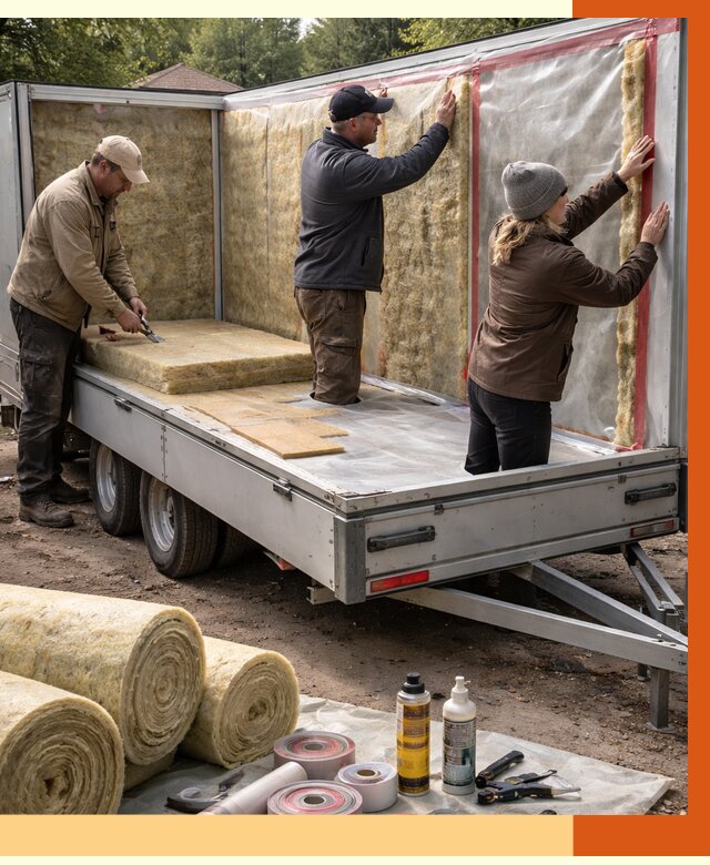 Утепление прицепа в Новоуральске под ключ от 12760 руб. — комплекс от ТепломастерНву