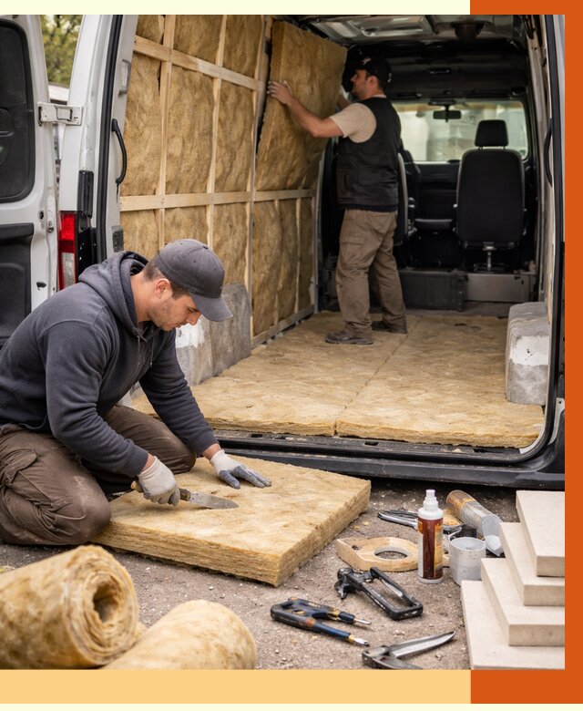 Утепление кемпера в Новоуральске под ключ от 12250 руб. — профессионально | ТепломастерНву