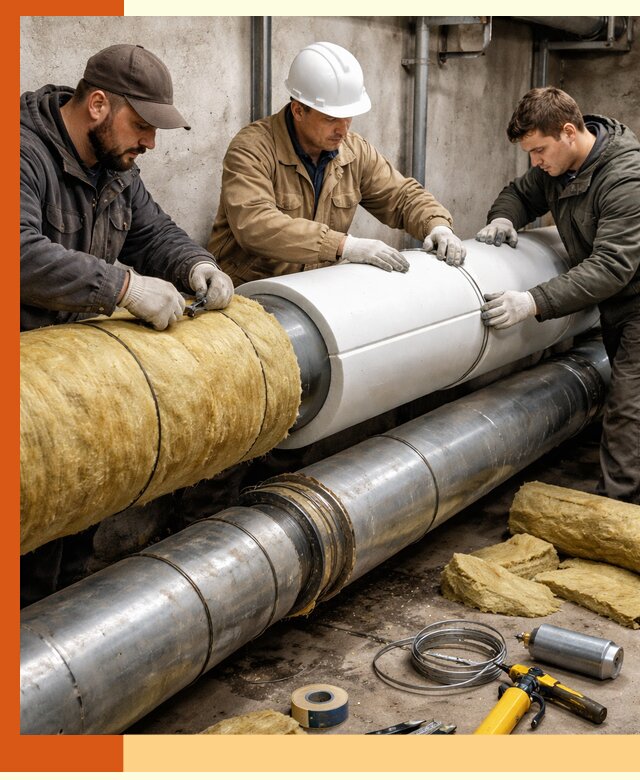 Утепление трубопровода в Новоуральске с гарантией энергоэффективности