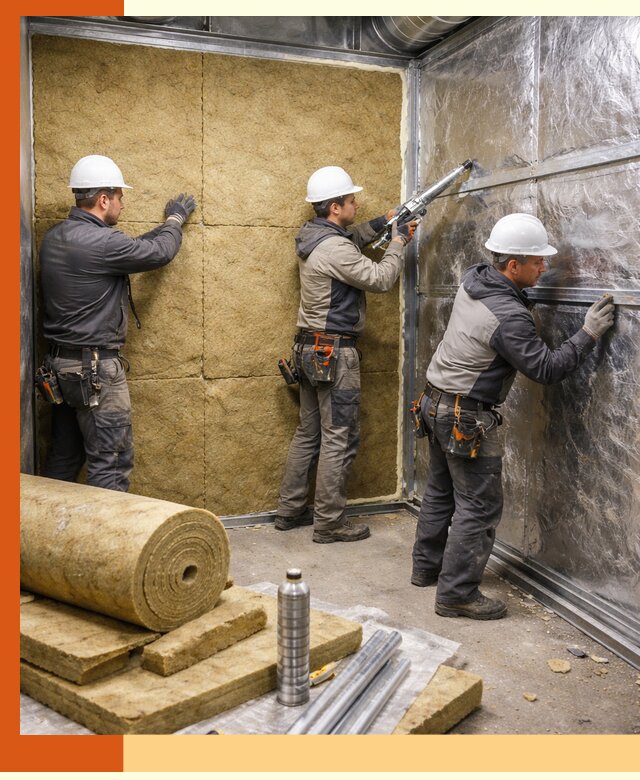 Утепление венткамеры в Новоуральске — качественная теплоизоляция и шумопоглощение