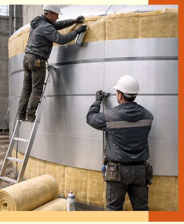 Утепление цистерны в Новоуральске пенополиуретаном от 14802 руб. под ключ | ТепломастерНву