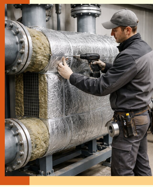 Утепление теплообменника в Новоуральске — профессиональная теплоизоляция оборудования