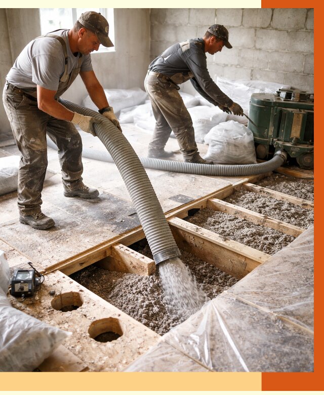 Заполнение пустот перекрытий в Новоуральске от 4594 руб. под ключ | ТепломастерНву