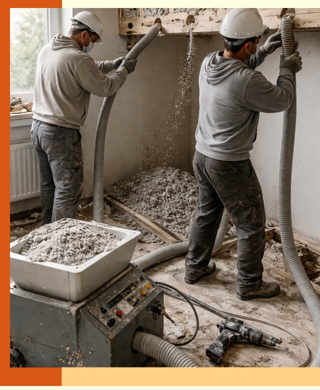 Заполнение пустот перекрытий пеной и наполнителями в Новоуральске