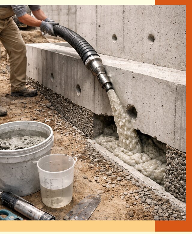 Заполнение полостей фундамента в Новоуральске от 6941 руб. под ключ | ТепломастерНву