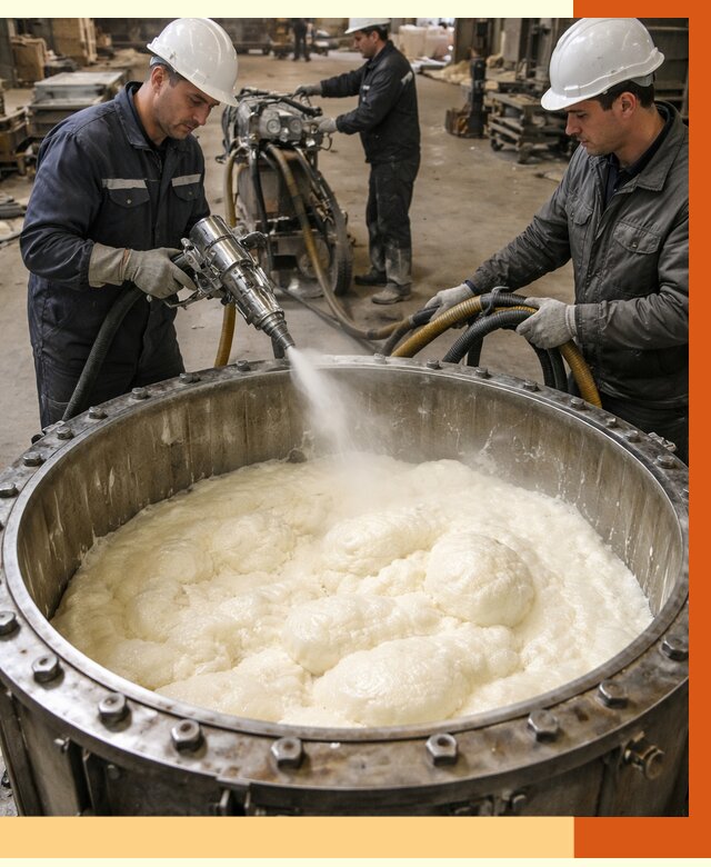 Заливка ППУ в емкости в Новоуральске от 7401 руб. — утепление емкости под ключ | ТепломастерНву