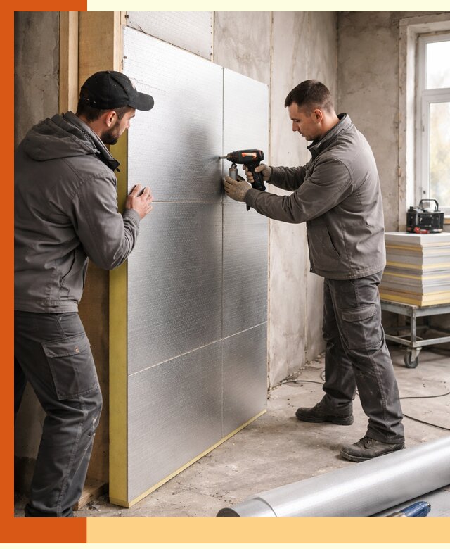 Утепление PIR панелями домов и зданий в Новоуральске