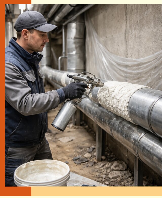 Утепление труб жидкой теплоизоляцией в Новоуральске