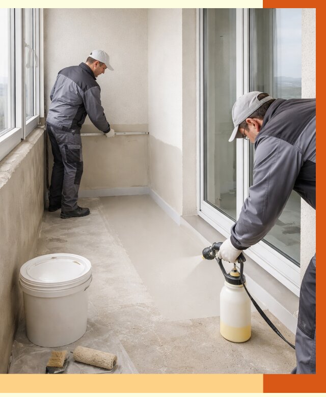 Утепление балкона жидкой теплоизоляцией в Новоуральске от 5870 руб./м2 | ТепломастерНву