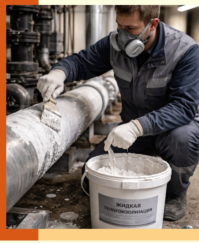 Утепление оборудования жидкой теплоизоляцией в Новоуральске