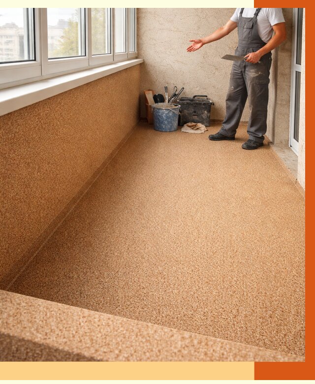 Утепление балкона жидкой пробкой в Новоуральске от 3726 руб/м² под ключ | ТепломастерНву