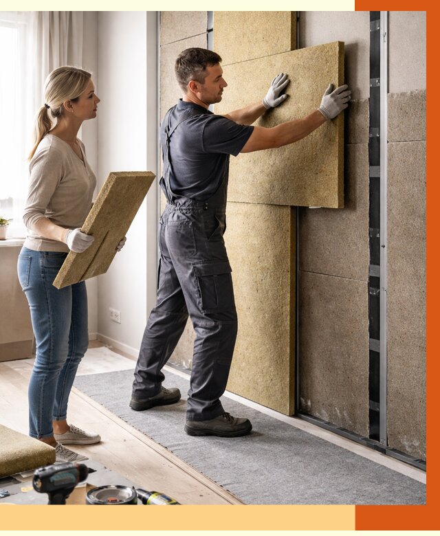 Профессиональная шумоизоляция квартиры в Новоуральске от 7656 руб. за м2 | ТепломастерНву