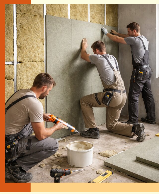 Профессиональная шумоизоляция стен в Новоуральске для квартир и домов