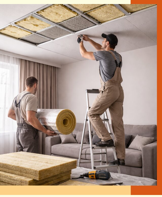 Шумоизоляция потолка в Новоуральске от 2297 руб. под ключ | Профессионально — ТепломастерНву